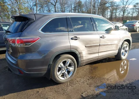 2016 Toyota Highlander Limited Platinum V6 z USA, uszkodzony, nr VIN 5TDDKRFHXGS327879